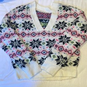 Knit crop sweater